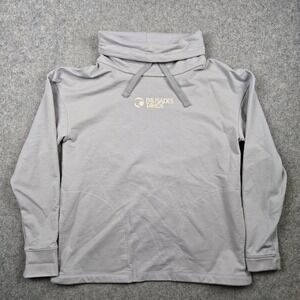 Rove Supply Sweatshirt Mens L Grey Palisades Tahoe Cowl Neck Ski Gorpcore